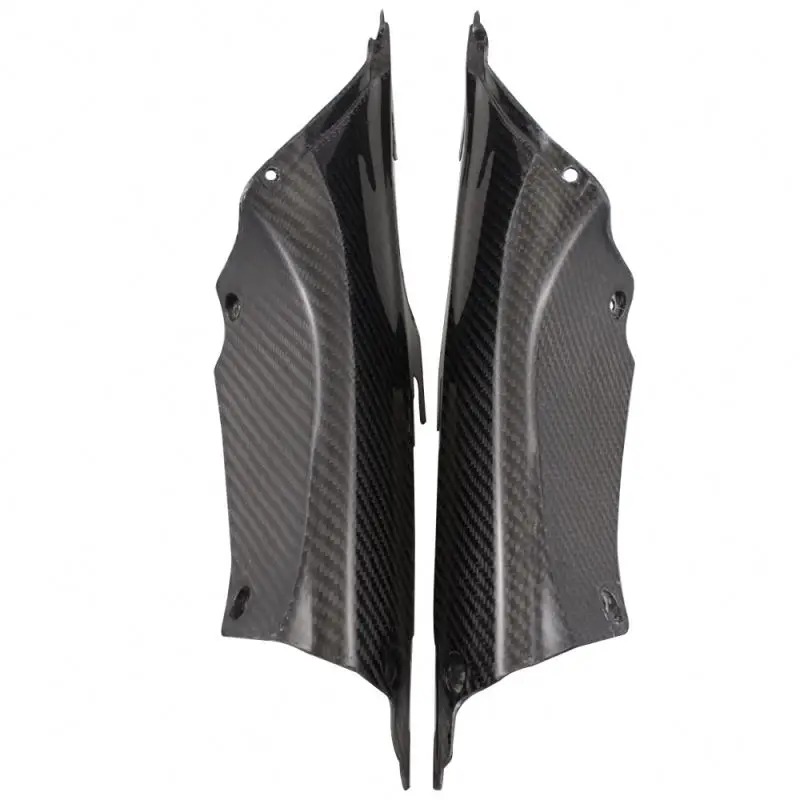 Cafe Racer Motorcycle Carbon Fiber UV Coating Fairing Air Duct Tube Cover for  CBR1000RR CBR 1000 RR CBR1000 RR 2012-2015